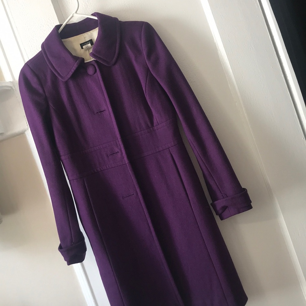 Purple wool jacket